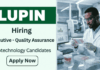 Biotechnology Jobs under Lupin Recruitment – Apply Now QA jobs under Lupin Career - Apply for Biotechnology Jobs at Lupin. Executive Quality Assurance Role Open in Pune.