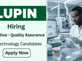 Biotechnology Jobs under Lupin Recruitment – Apply Now QA jobs under Lupin Career - Apply for Biotechnology Jobs at Lupin. Executive Quality Assurance Role Open in Pune.