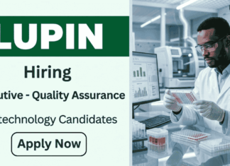 Biotechnology Jobs under Lupin Recruitment – Apply Now QA jobs under Lupin Career - Apply for Biotechnology Jobs at Lupin. Executive Quality Assurance Role Open in Pune.