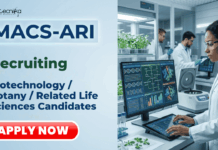 Govt Recruitment: Young Professionals Jobs at MACS ARI – Apply Now Govt Jobs: MACS ARI Recruitment Invites applications for Young Professional-I posts. Apply Now for Life Sciences Career Opportunities.