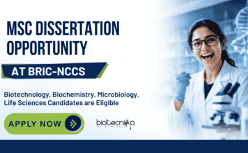 Govt Life Sciences Dissertation Opportunity at BRIC – Apply Online BRIC-NCCS Recruitment: Apply for Research Trainee Positions/ Life Sciences Dissertation in Ubiquitin-Proteasome System Research.
