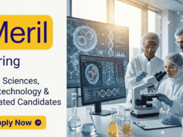 Meril is Hiring – Apply Now for Life Sciences Jobs Apply through Meril Careers for Associate Research Scientist positions in Vapi, Explore Life Sciences Jobs Today.