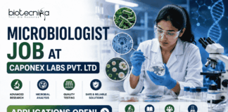 Microbiologist Job at Caponex Labs Pvt. Ltd. – M.Sc & B.Sc Candidates Can Apply Now! Microbiologist Job at Caponex Labs Pvt. Ltd. – M.Sc & B.Sc Candidates Can Apply Now!