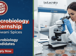 Apply for a Microbiology Internship at Swani Spices. Freshers Job opportunity for B.Sc. and M.Sc. candidates seeking Microbiology Jobs.