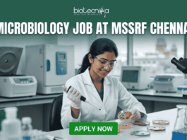 Microbiology Job Alert 2026: Don’t Miss This Job Opportunity at MSSRF in Chennai