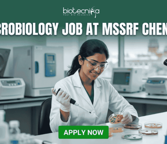Microbiology Job Alert 2026: Don’t Miss This Job Opportunity at MSSRF in Chennai Microbiology Job Alert 2026: Don’t Miss This Job Opportunity at MSSRF in Chennai