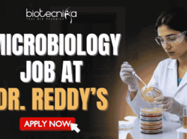Microbiology Job at Dr. Reddy’s For Freshers & Experienced Candidates