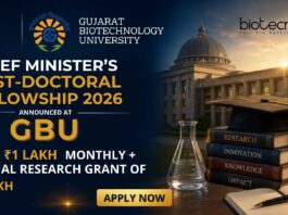 Chief Minister’s Post-Doctoral Fellowship at GBU | Biotech Vacancy