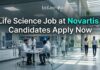 Exciting Life Science Job Opportunity at Novartis | Opportunity 2026 Life Science Job at Novartis | Candidates Apply Now