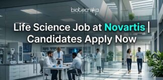 Life Science Job at Novartis | Candidates Apply Now