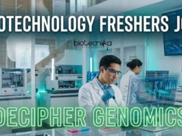 Biotechnology Freshers Job at Decipher Genomics | Apply Now