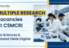 Apply for CSIR-CSMCRI Recruitment 2026. Explore Life Sciences Research positions and Build a Career in Biotechnology.