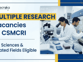 Apply for CSIR-CSMCRI Recruitment 2026. Explore Life Sciences Research positions and Build a Career in Biotechnology.