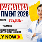 Rs. 55,000 Per Month Pay at NHM Karnataka Recruitment – 30+ Vacancies in Life Sciences NHM Karnataka Recruitment 2026 for Govt Life Sciences Jobs. 30+ Vacancies and Pay Upto Rs. 55,000 Per Month.