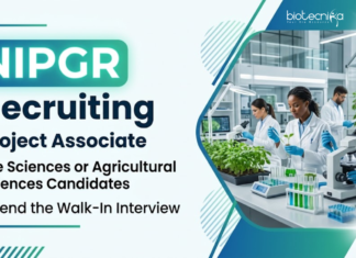Govt Project Associate Jobs at NIPGR – Attend the Walk-In Interview NIPGR Recruitment: Explore Project Associate Job in Plant Biotechnology and Agricultural Research with salary plus HRA.
