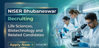 NISER Bhubaneswar Recruitment 2026 for Govt Research Jobs. Life Sciences Career Aspirants Apply for Project Fellow Position.