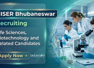Govt Research Jobs at NISER – Life Sciences Candidates Apply Now NISER Bhubaneswar Recruitment 2026 for Govt Research Jobs. Life Sciences Career Aspirants Apply for Project Fellow Position.