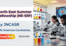 Govt Life Sciences Fellowship by JNCASR – Apply Now for NE-SRF 2026 NE-SRF 2026 by JNCASR. Life Sciences Career Aspirants Apply Now for this Fellowship with Hands-On Research Experience & More.