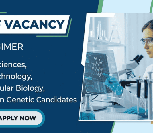 Apply for PGIMER Recruitment 2026. JRF Vacancy for Candidates in Life Sciences, Biotechnology, Molecular Biology, and Human Genetics.