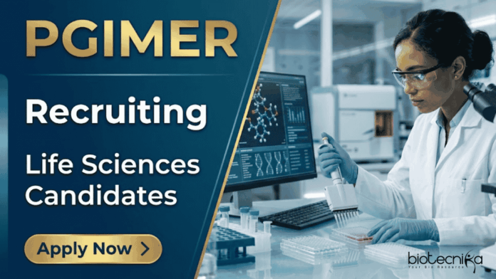 PGIMER Recruitment 2026 PGIMER Recruitment 2026 for Life Sciences Jobs: Apply for Clinical Research Coordinator Role at PGIMER Chandigarh.