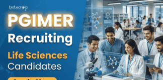 PGIMER Recruitment 2026 for SRF and Project Associate positions. Apply Now for Life Sciences, Biotechnology and Microbiology Research jobs.