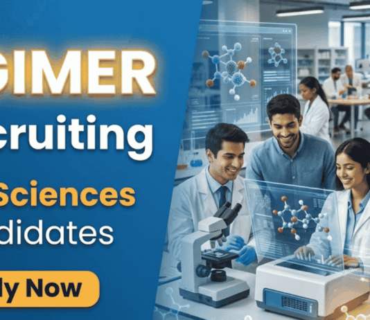 PGIMER Recruitment 2026 – Biotech, Micro & Related Life Sciences Eligible PGIMER Recruitment 2026 for SRF and Project Associate positions. Apply Now for Life Sciences, Biotechnology and Microbiology Research jobs.