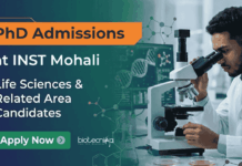 Govt Life Sciences PhD Admissions at INST Recruitment – Apply Today INST Recruitment 2026 invites applications for Life Sciences PhD Admissions. MSc, and MTech candidates can apply.