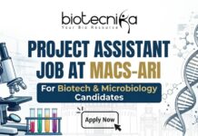 Project Assistant Job at MACS-ARI For Biotech & Microbiology Candidates Project Assistant Job at MACS-ARI For Biotech & Microbiology Candidates