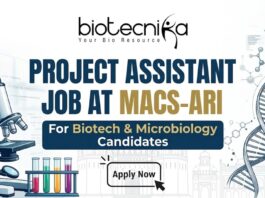 Project Assistant Job at MACS-ARI For Biotech & Microbiology Candidates Project Assistant Job at MACS-ARI For Biotech & Microbiology Candidates