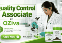 QC Jobs at OZiva – Biotechnology & Microbiology Candidates Apply Now Apply for Quality Control Associate Jobs in Mumbai - Biotechnology and Microbiology Candidates are Eligible.
