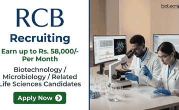 Earn Up to Rs. 58,000/- Per Month at RCB – Apply Now For Research Jobs RCB Recruitment offers Research Jobs: Life Sciences Career Aspirants Explore these Roles and Earn Upto Rs. 58,000/- Per Month.