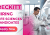 Life Sciences Job Opening at Reckitt – Apply Today! Apply for Life Sciences Jobs under Reckitt Career | GCMA Associate Germ Protection role for Healthcare and Life Science Candidates.