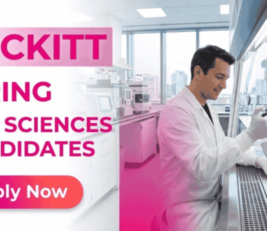 Life Sciences Job Opening at Reckitt – Apply Today! Apply for Life Sciences Jobs under Reckitt Career | GCMA Associate Germ Protection role for Healthcare and Life Science Candidates.