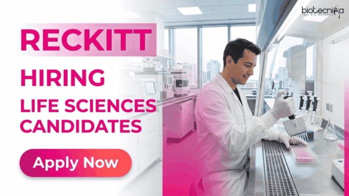 Reckitt Jobs Apply for Life Sciences Jobs under Reckitt Career | GCMA Associate Germ Protection role for Healthcare and Life Science Candidates.