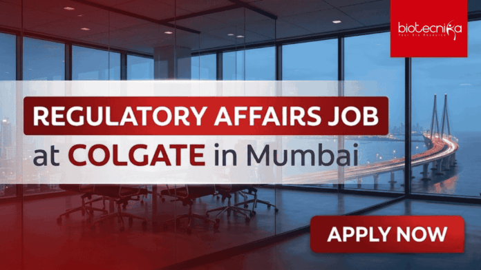 Regulatory Affairs Job at Colgate in Mumbai – Apply Before Everyone Else! Regulatory Affairs Job at Colgate in Mumbai – Apply Before Everyone Else!