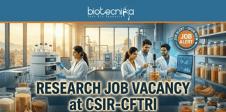 Research Job Vacancy at CSIR-CFTRI | Walk-in for Micro, Biotech & Food Science Candidates Research Job Vacancy at CSIR-CFTRI | Walk-in for Micro, Biotech & Food Science Candidates