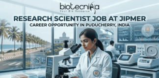 ₹67,200/Month Salary! JIPMER Announces Research Scientist Job in Oncology Research Research Scientist Job at JIPMER Careers Apply Online Here