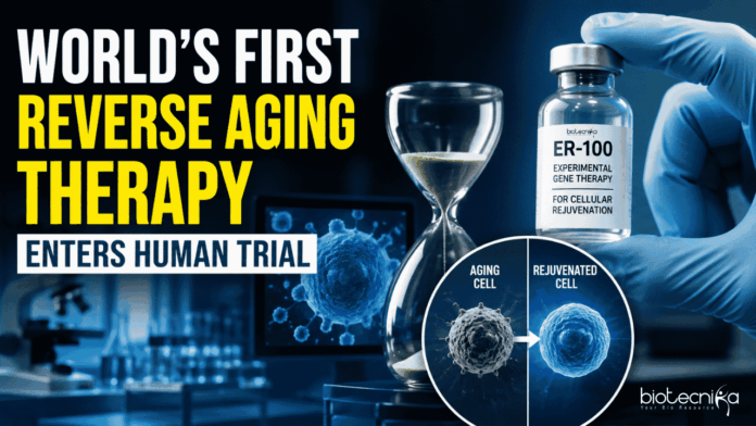 Reverse Aging Therapy Scientists launch the First Human Trial of a Reverse Aging Therapy. The Experimental Thearp Aims to Rejuvenate Aging Cells & Restore Vision.