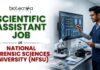 Scientific Assistant Job at National Forensic Sciences University (NFSU) | Earn ₹47,400/Month