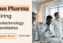 Biotechnology Jobs at Sun Pharma – Don’t Miss the Opportunity, Apply Apply for Sun Pharma Career Executive role in Baroda: Explore Biotechnology Jobs in pharmaceutical R&D and analytics.