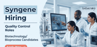Apply for Syngene Career Opportunities in Bangalore. QC Jobs for Biotechnology professionals in Biologics Quality Control and Testing.