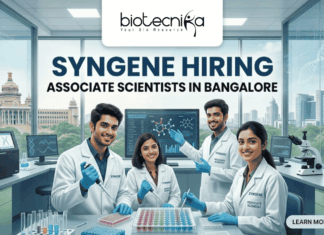 Syngene Hiring Associate Scientists in Bangalore | Life Science Jobs 2026 Syngene Hiring Associate Scientists in Bangalore Life Science Jobs 2026. Apply for the Associate Scientist position at Syngene Bangalore. Explore this exciting Scientist Job in genomics and drug discovery.