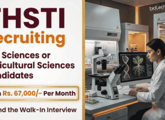 Rs. 67,000/- Salary at THSTI – Walk-In for Research Jobs Apply for THSTI Recruitment: Research Jobs in Life Sciences, Clinical Research and bioanalysis with Salary Rs. 67,000/- +HRA.
