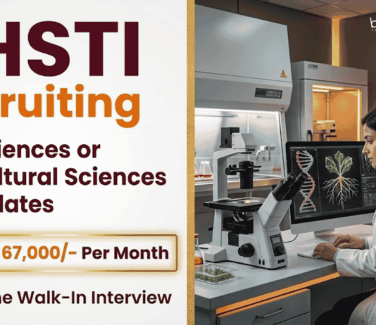 Apply for THSTI Recruitment: Research Jobs in Life Sciences, Clinical Research and bioanalysis with Salary Rs. 67,000/- +HRA.