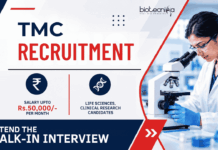 Rs.50,000/- Salary Per Month at TMC Life Sciences Recruitment – Walk-In Interview Life Sciences Recruitment at HBCHRC Punjab for Research Coordinator. Explore TMC Career Opportunities through this Walk-In Interview.