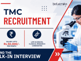 Rs.50,000/- Salary Per Month at TMC Life Sciences Recruitment – Walk-In Interview Life Sciences Recruitment at HBCHRC Punjab for Research Coordinator. Explore TMC Career Opportunities through this Walk-In Interview.