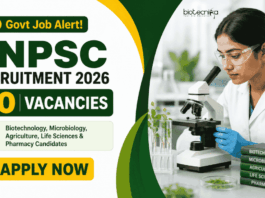 Govt Drug Inspector & Junior Scientific Officer TNPSC Recruitment 2026 – 50 Life Science & Pharma Govt Vacancies TNPSC Recruitment 2026 invites applications for Drug Inspector and Junior Scientific Officer vacancies. Apply Now for Govt Life Sciences Jobs.