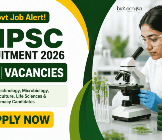 TNPSC Recruitment 2026 invites applications for Drug Inspector and Junior Scientific Officer vacancies. Apply Now for Govt Life Sciences Jobs.