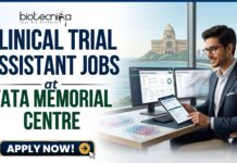 Tata Memorial Centre Hiring Clinical Trial Assistants | Earn Upto ₹35,000/Month! Tata Memorial Centre Hiring Clinical Trial Assistants | Earn Upto ₹35,000/Month!