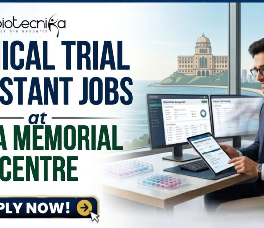 Tata Memorial Centre Hiring Clinical Trial Assistants | Earn Upto ₹35,000/Month! Tata Memorial Centre Hiring Clinical Trial Assistants | Earn Upto ₹35,000/Month!